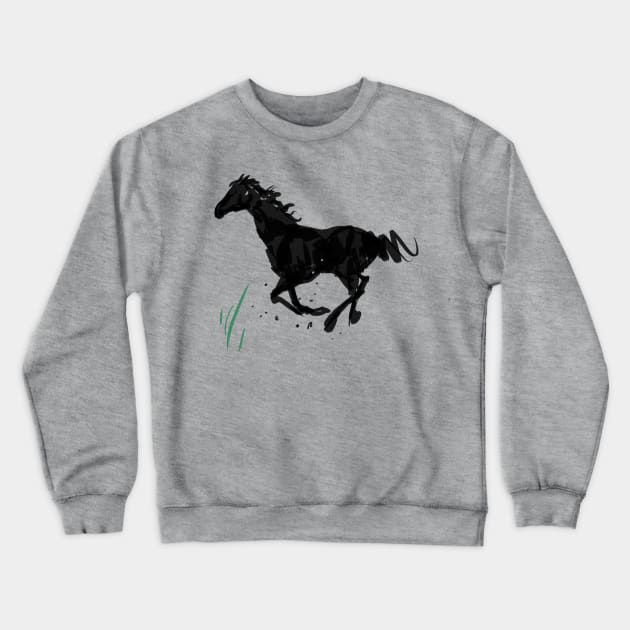 Horse Crewneck Sweatshirt by Tapan